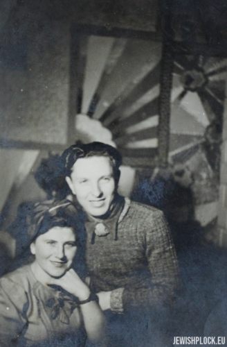 Friends of the Fuks family - Mr. and Mrs. Kunikowski, Płock, 1946